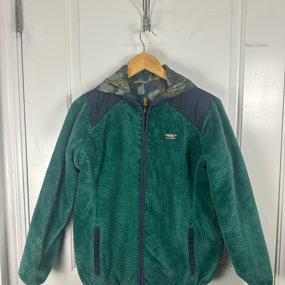 L.L. Bean Camouflage Reversible Jacket Boys Large - Picture 15 of 15
